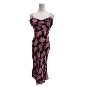 Betsey Johnson Black and Pink Oyster Midi Dress